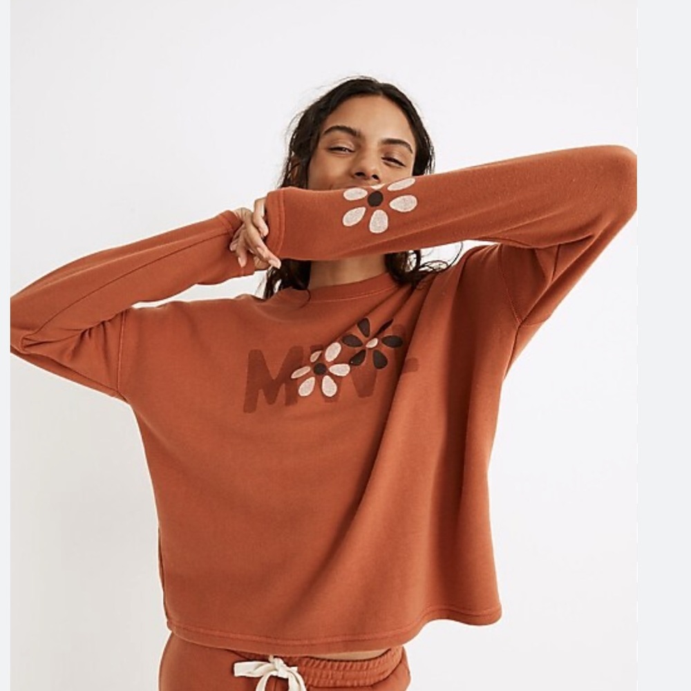 Madewell MWL Floral Easygoing Sweatshirt